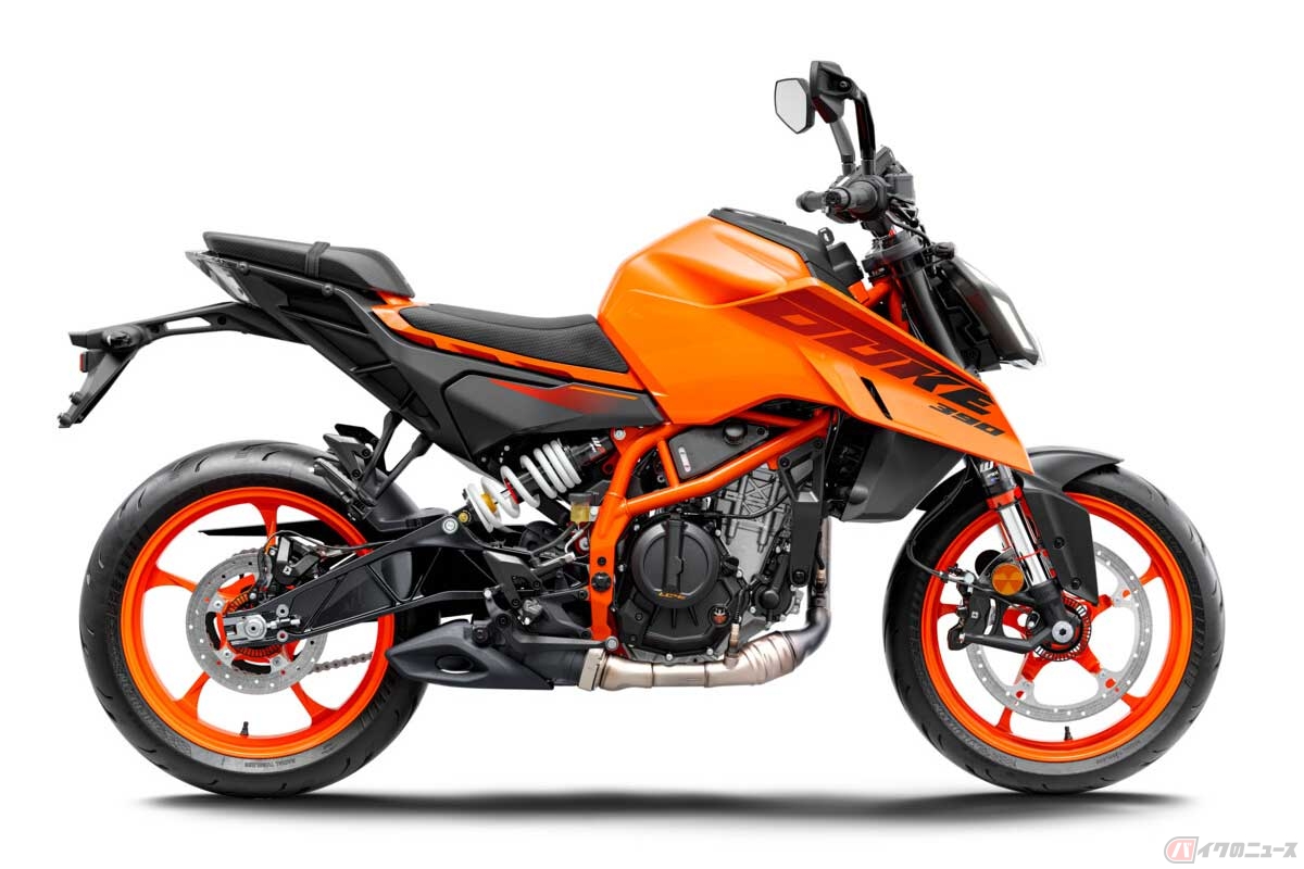 KTM「390 DUKE」(2024年型)カラー:エレクトロニック・オレンジ
