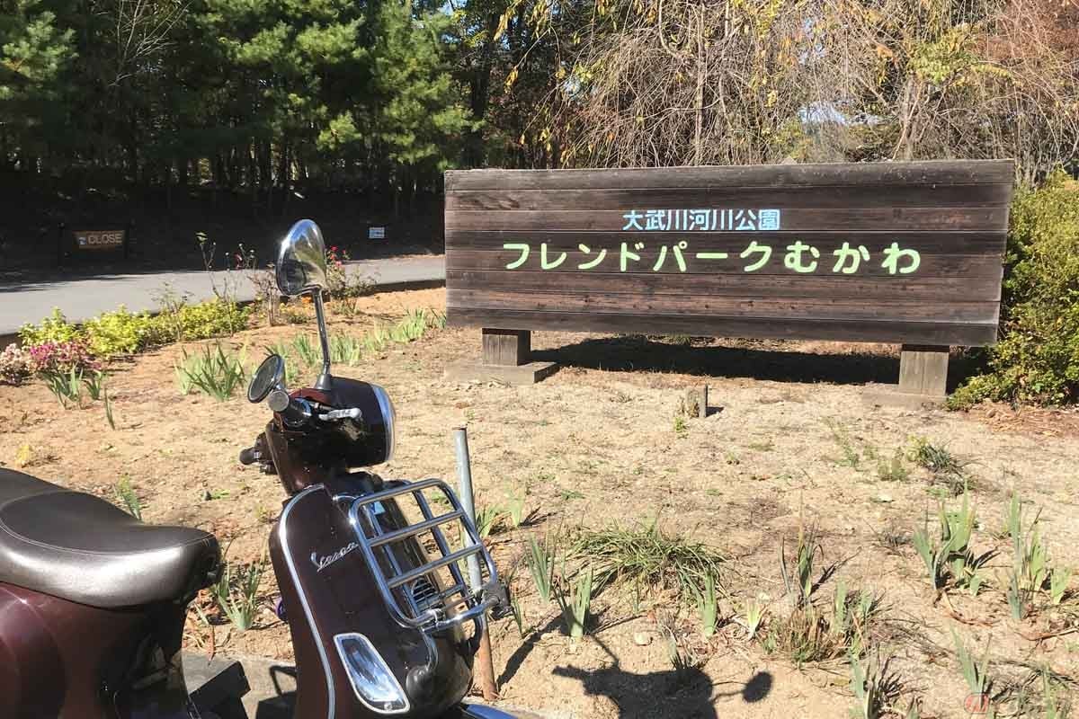 木製の大きな看板が見えてきたらフレンドパークむかわに到着です