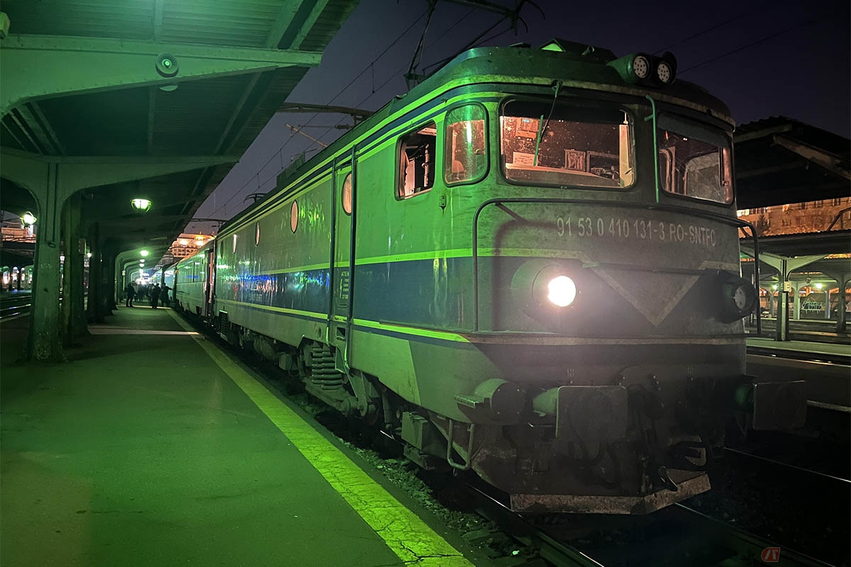 ルーマニアでの仕事からモルドバへの帰路に利用した寝台列車