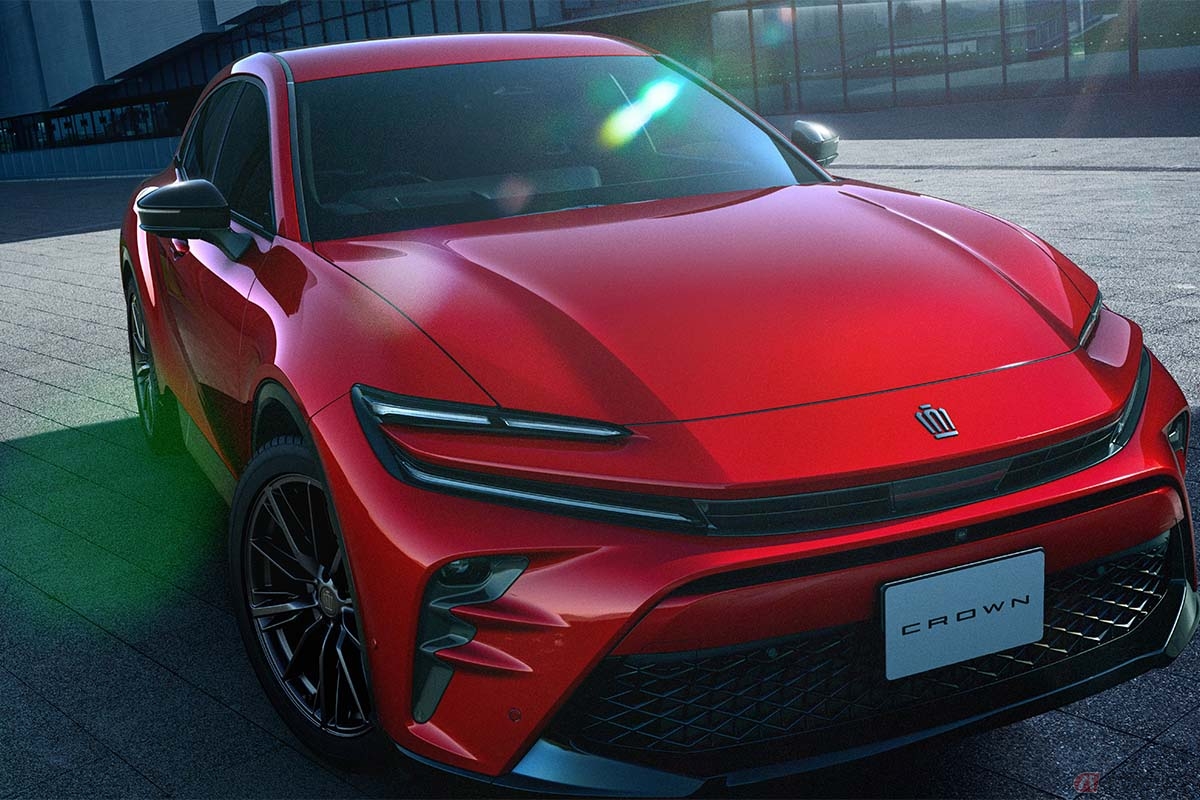 トヨタ新型「クラウンSPORT RS」2.5Lプラグインハイブリッド車／エモーショナルレッドⅢ／オプション装着車