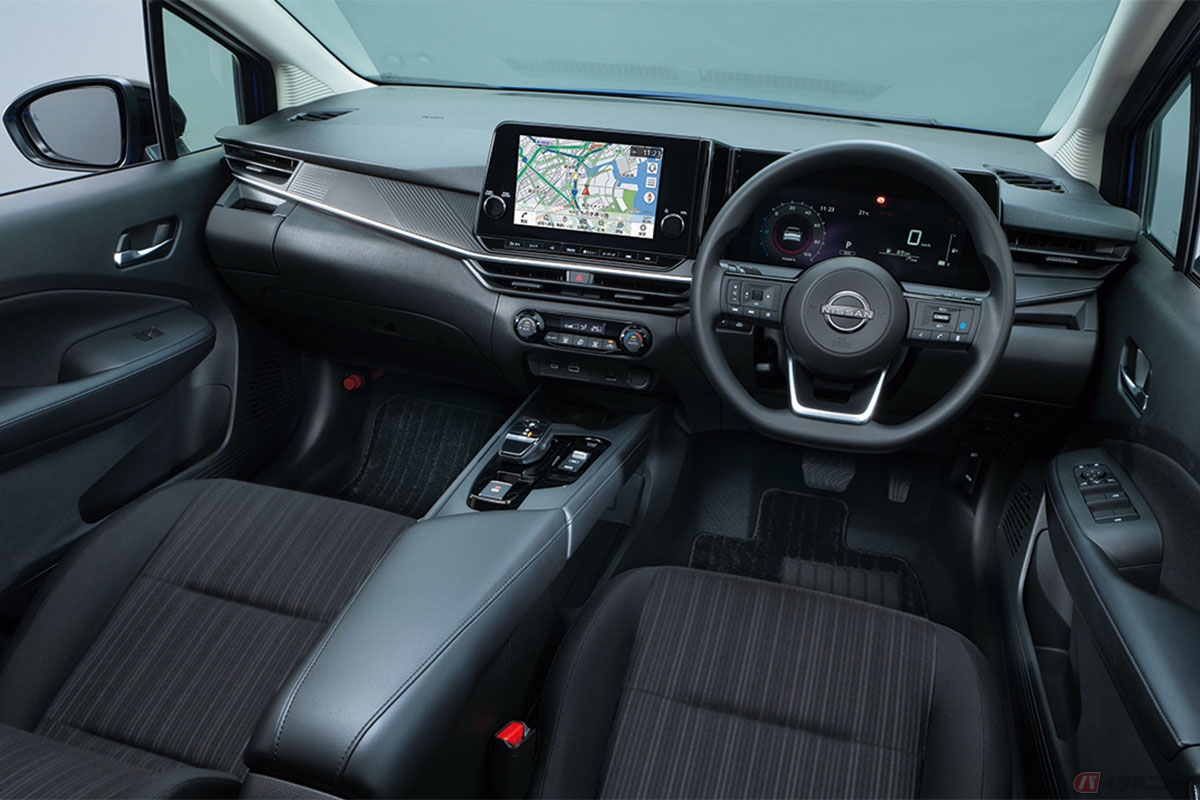 日産から発表された「ノート」の新型モデルの内装