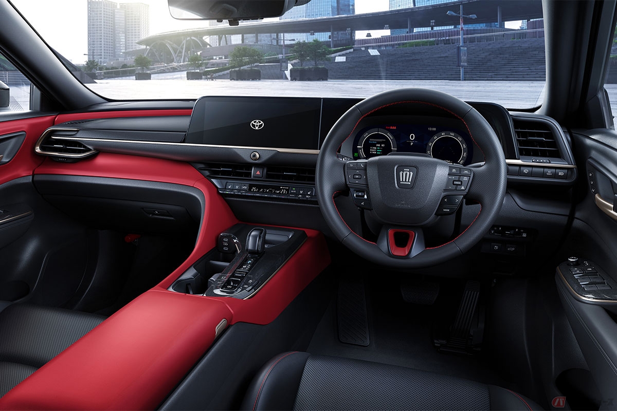トヨタ新型「クラウン SPORT RS」2.5Lプラグインハイブリッド車／内装色:ブラック＆センシュアルレッド