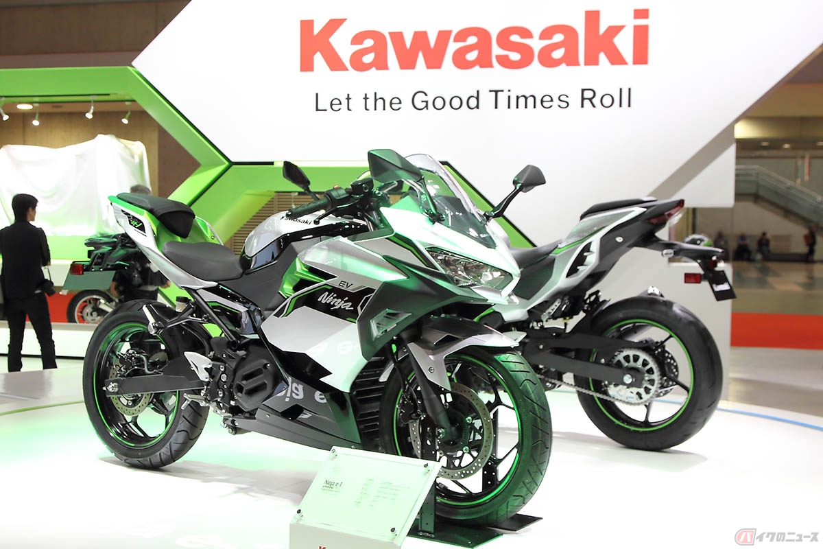 カワサキ初のスポーツタイプ電動バイク「Ninja e-1」