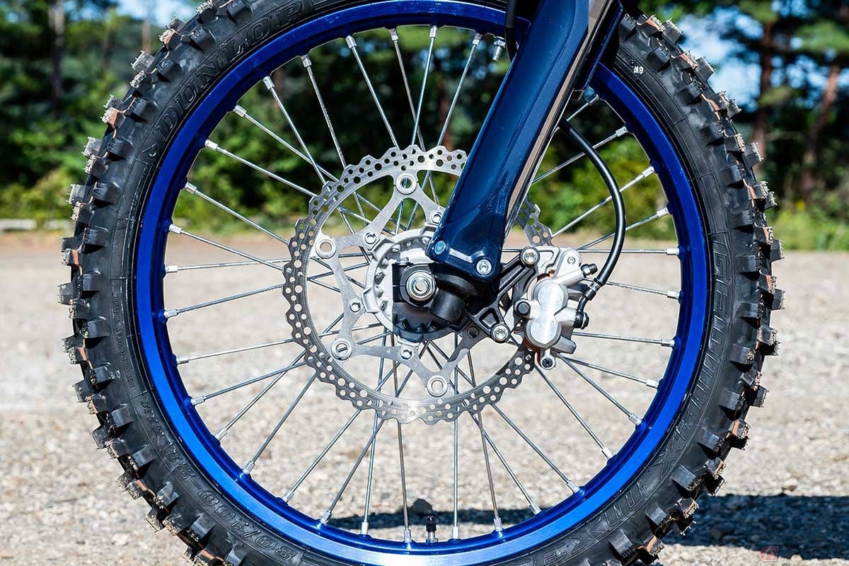 ヤマハのオフロード競技車両「YZ250F」(2024年型)のディスクローター