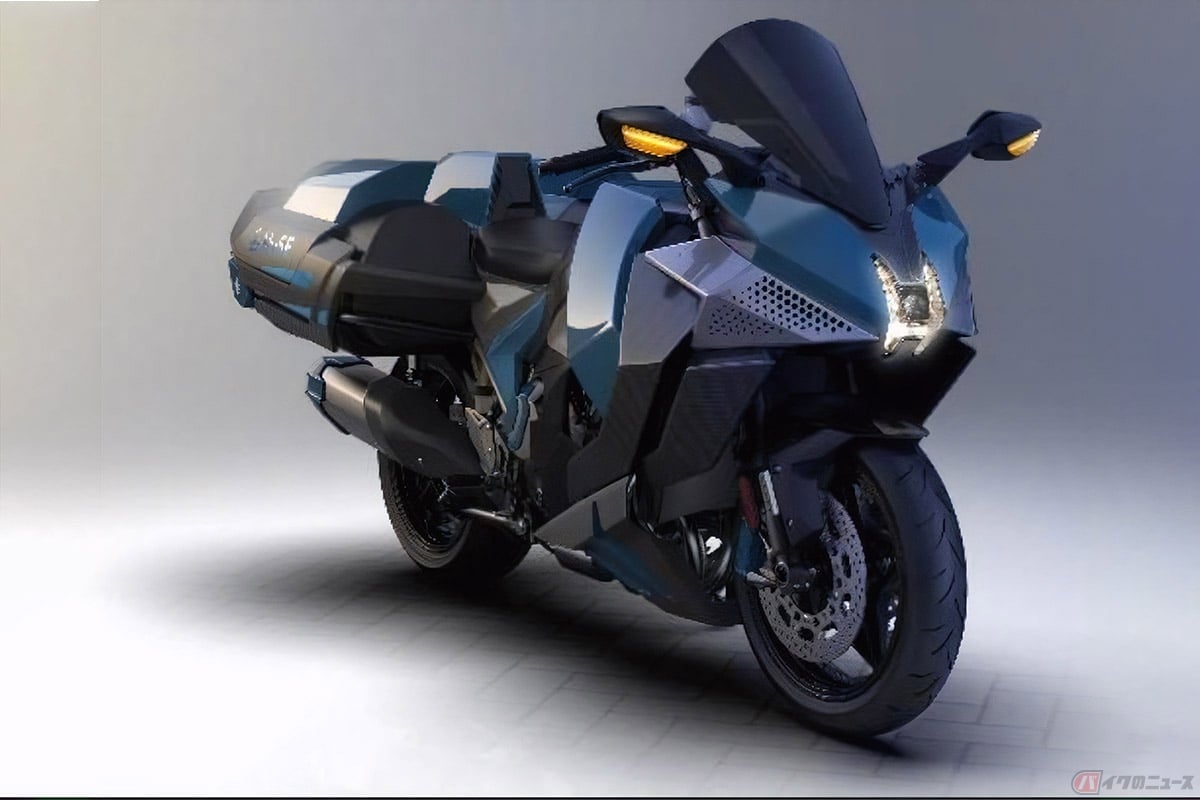 カワサキ「Ninja H2 SX」ベースの水素エンジン搭載車