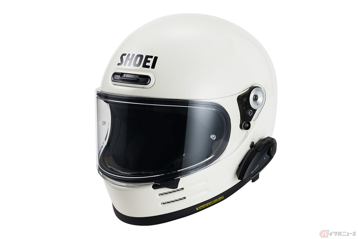 サイン・ハウスのバイク用Bluetoothインカム「B+COM TALK」装着イメージ