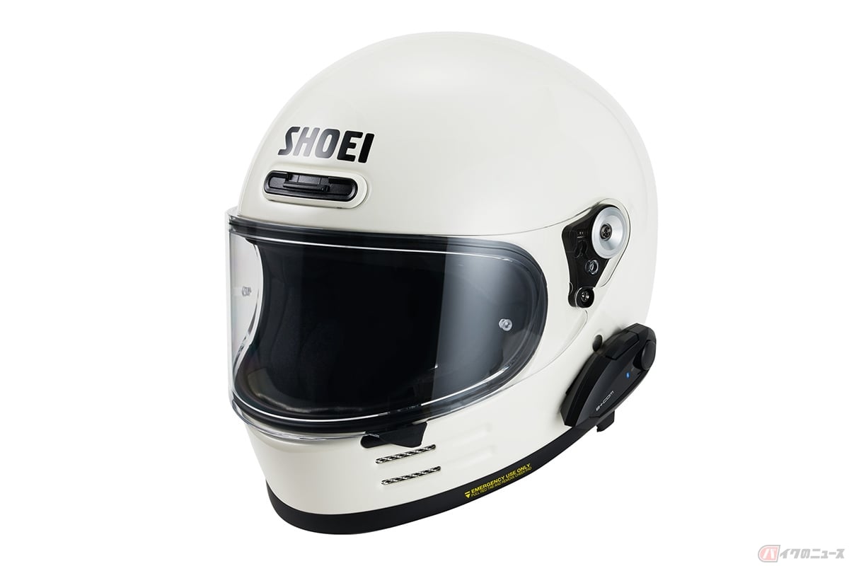 サイン・ハウスのバイク用Bluetoothインカム「B+COM TALK」装着イメージ