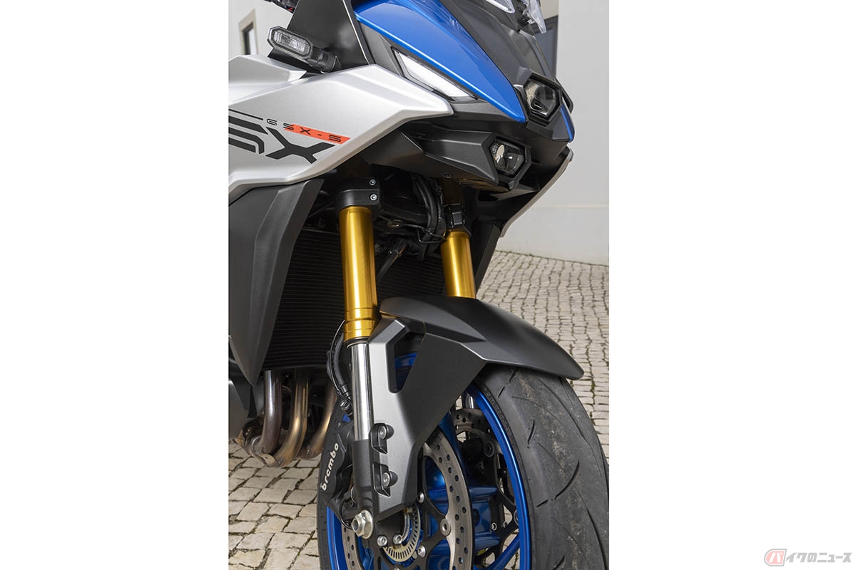 スズキのモーターサイクルとして電子制御のセミアクティブ・サスペンション(SAES(スズキ・アドバンスド・エレクトロニック・サスペンション・システム)を初搭載した新型モデル「GSX-S1000GX」
