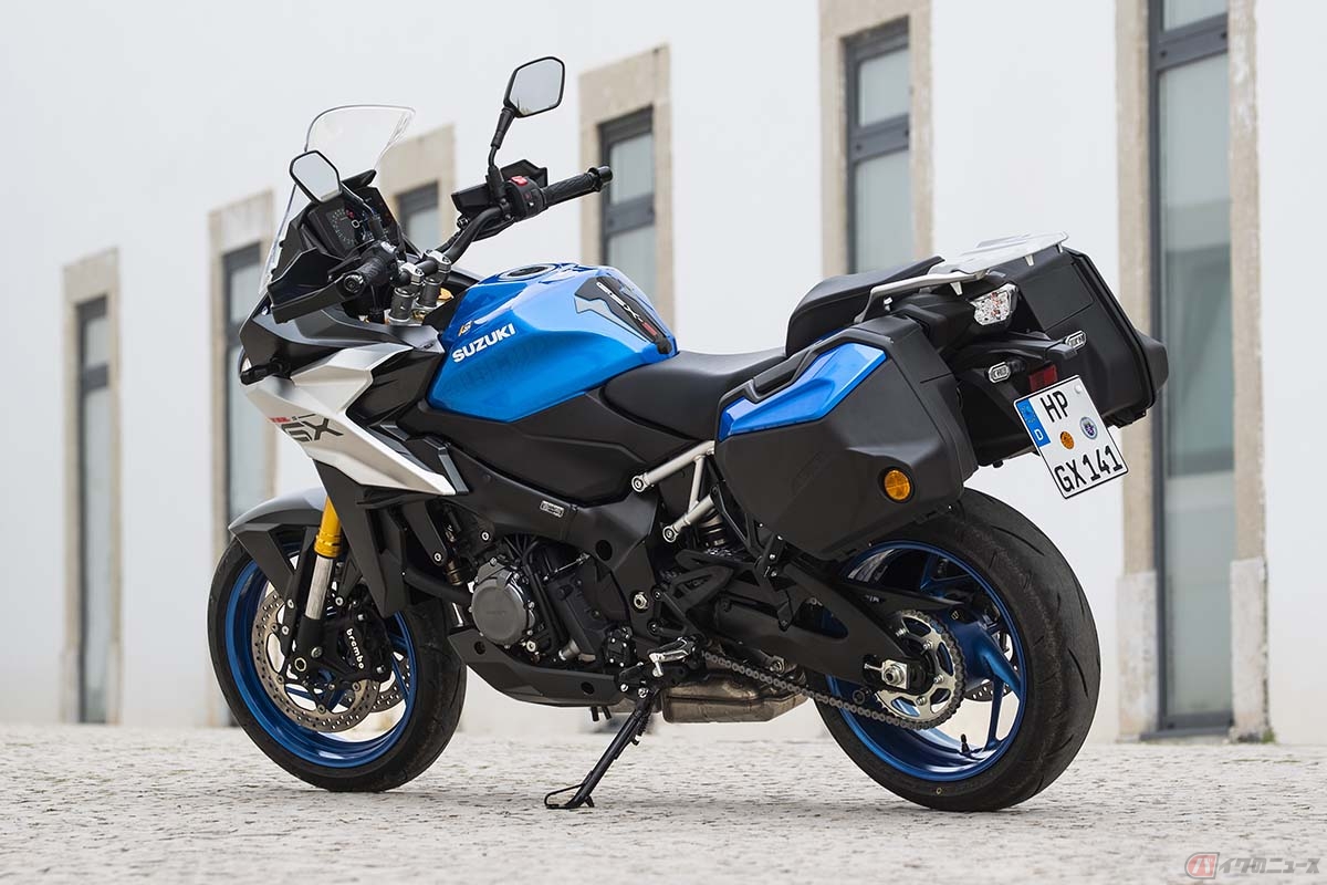 スズキの新型モデル「GSX-S1000GX」。スズキらしいバランスの良いマシンに仕上げられています