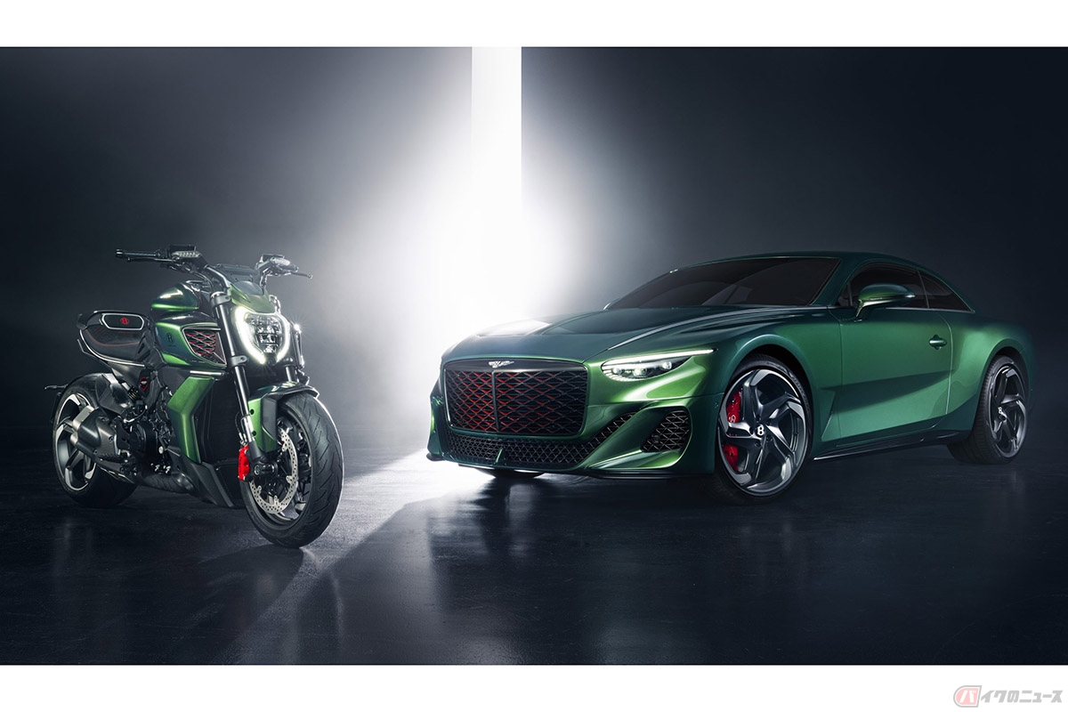 ドゥカティとベントレーのコラボ限定車「Diavel for Bentley」とベントレー「Batur（バトゥール）」