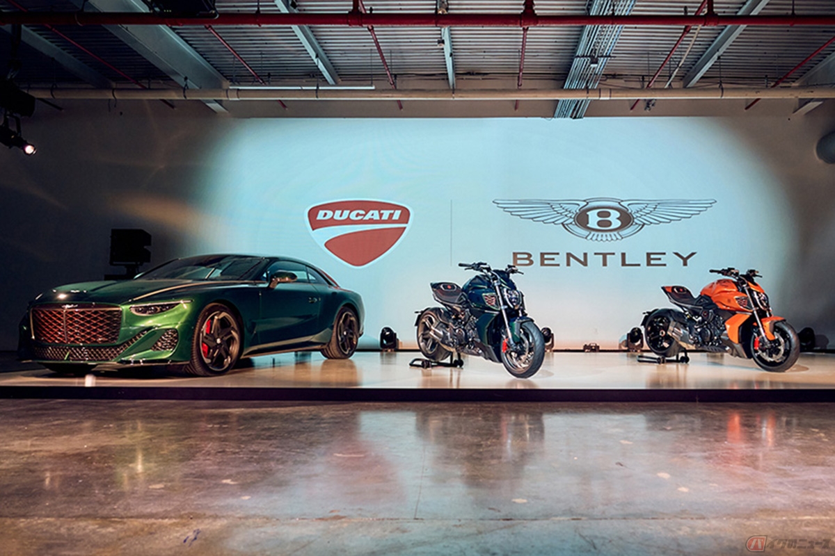 ドゥカティとベントレーのコラボ限定車「Diavel for Bentley」とベントレー「Batur（バトゥール）」