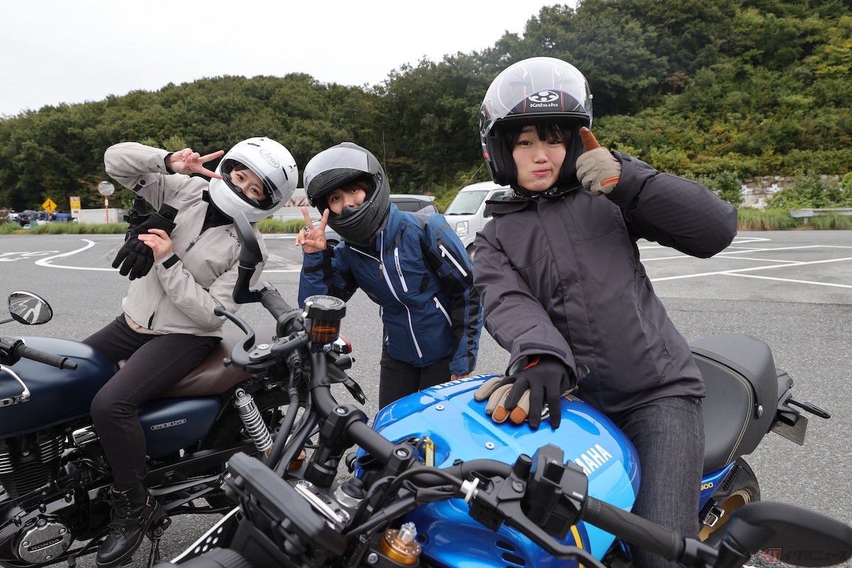 バイクの駐車スペースも充実しているSAやPA