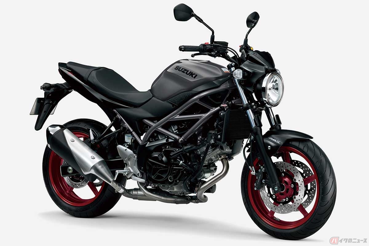 スズキ新型「SV650ABS」グラススパークルブラック/ソリッドアイアングレー