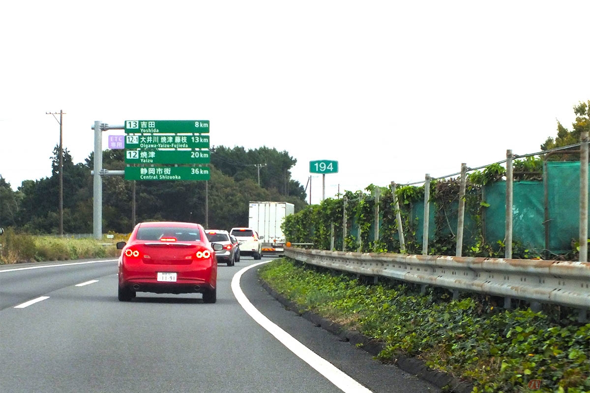 「キロポスト」標識は道路上の住所のような役割を担っている