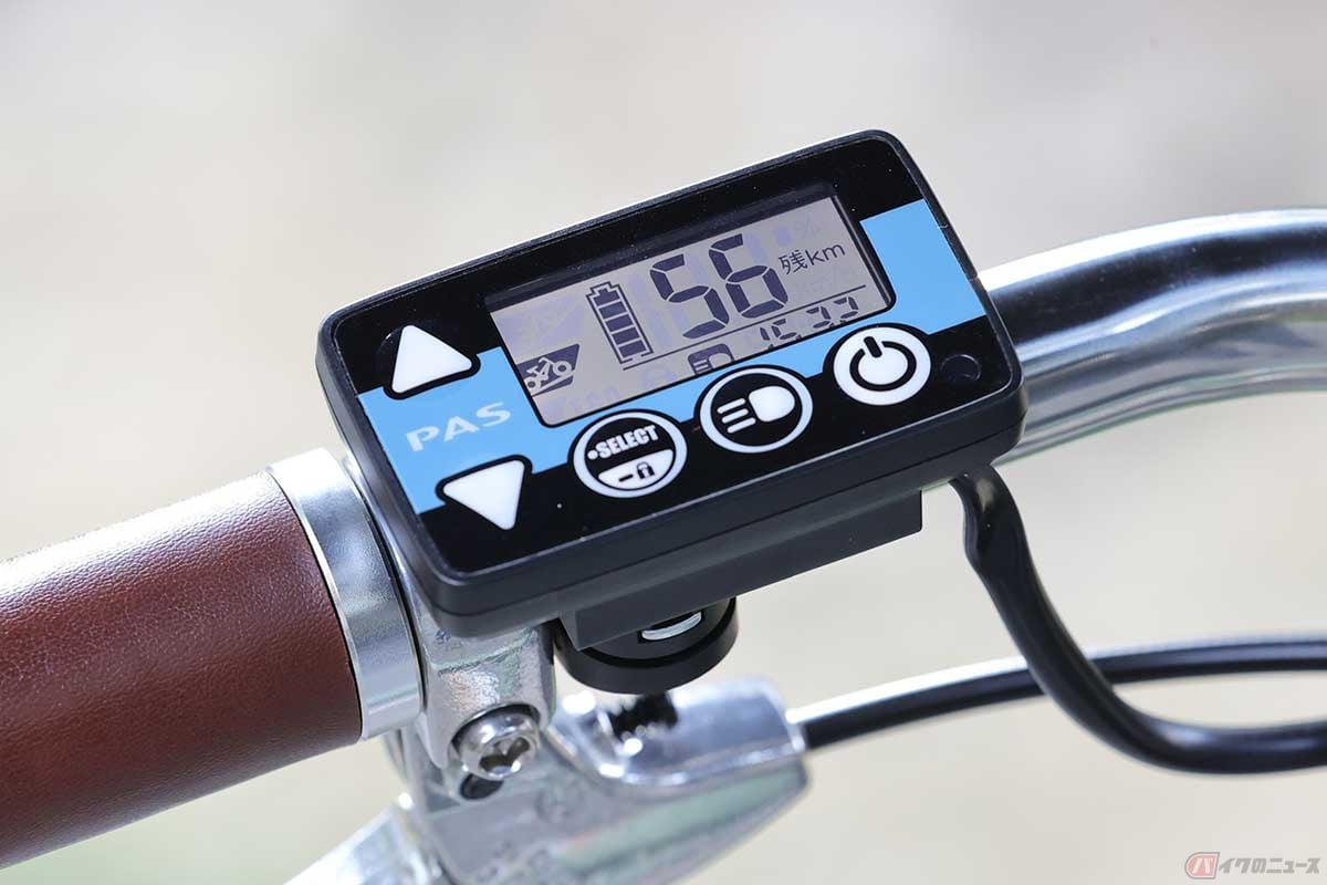 正常な状態のe-BIKEのスイッチ