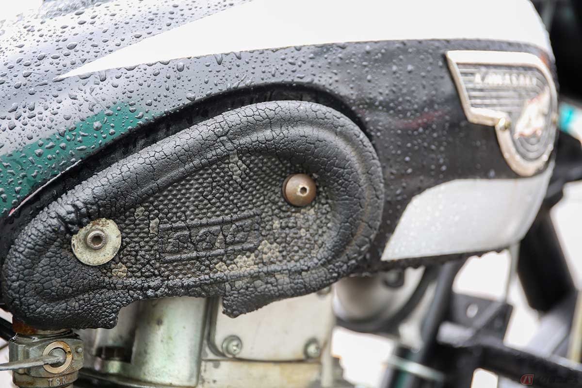 エンブレムや各部のヤレ具合が当時モノの証（写真／小林ゆき）