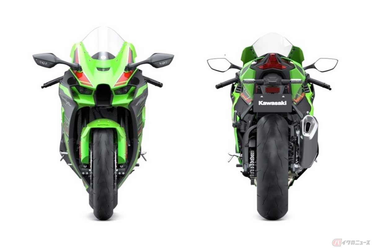 カワサキのスーパースポーツ「Ninja ZX-10R」のタイヤサイズは、前輪が120/70-17で後輪が190/55-17