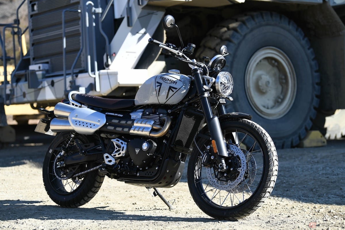 クルーズコントロールを装備しているトライアンフ「Scrambler 1200X」