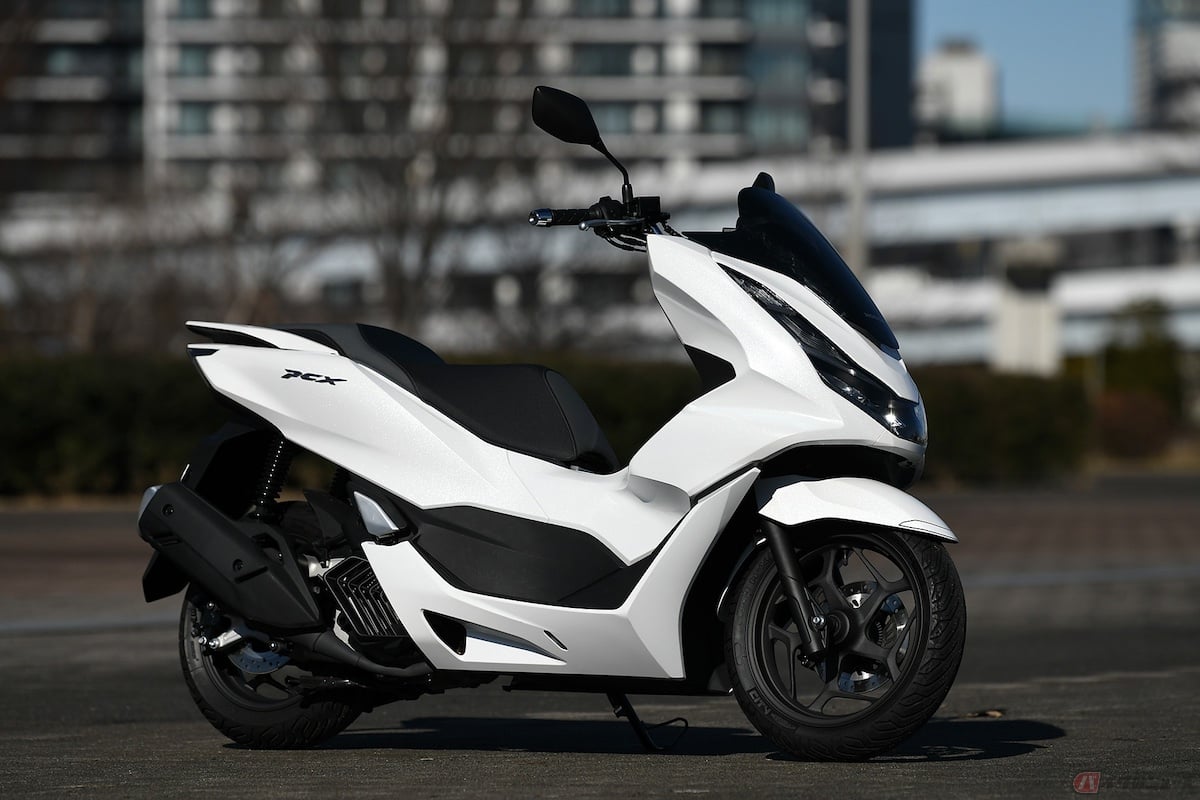 新基準原付の試作車として用意されたホンダ「PCX」(画像:原付二種モデル)