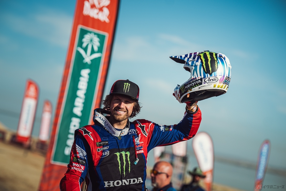 Monster Energy Honda Team エイドリアン・ヴァン・ベバレン選手（総合3位）