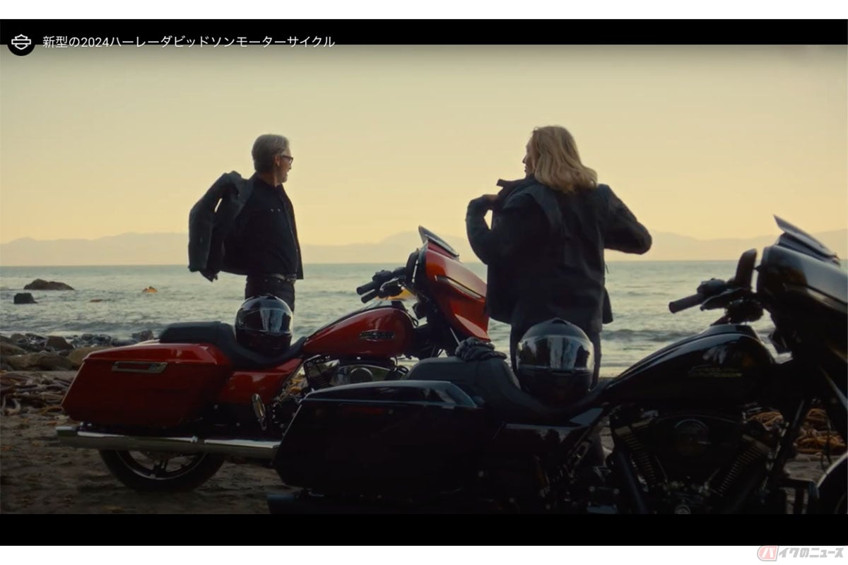 American dreamin’の映像内では雄大なアメリカの自然の中を様々なライダーがH-D2024年モデルを走らせ、魅力を余すことなく伝えます