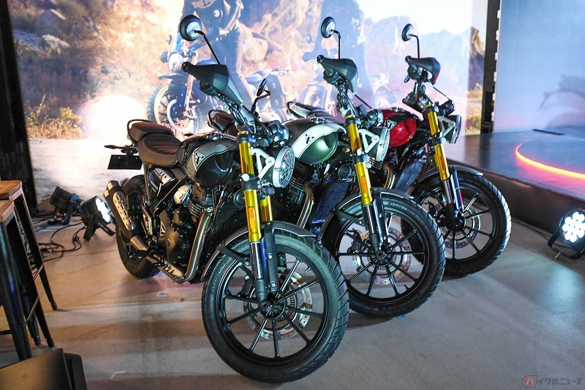トライアンフの新型モデル「Scrambler 400 X」