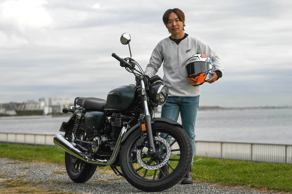 ホンダ「GB350」とレーシングライダーの石塚健選手
