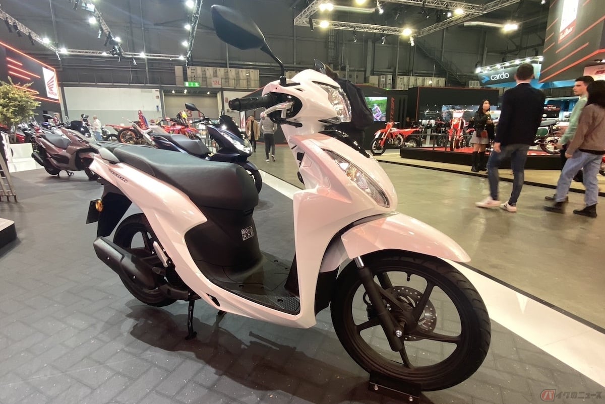 新基準原付の試作車として用意されたホンダ「ビジョン110」(画像:原付二種モデル)