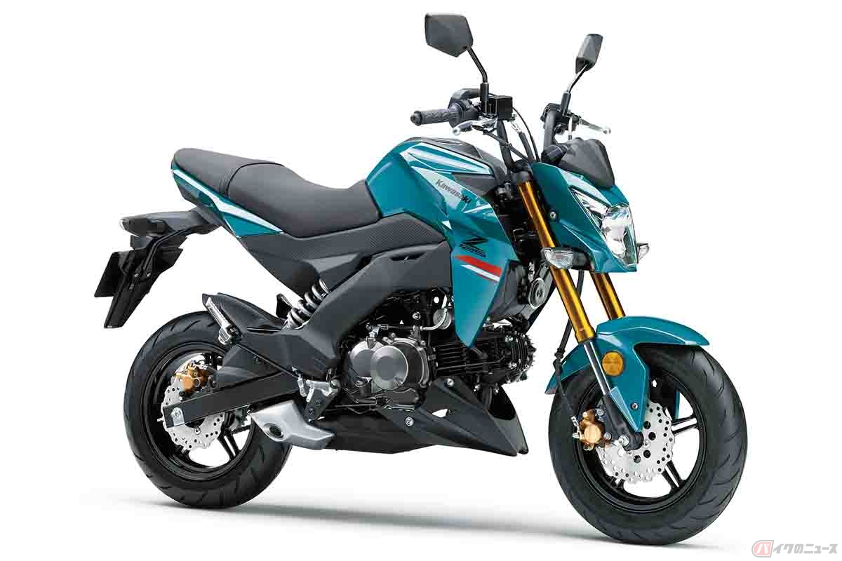 カワサキ「Z125 PRO」パールナイトシェードティール