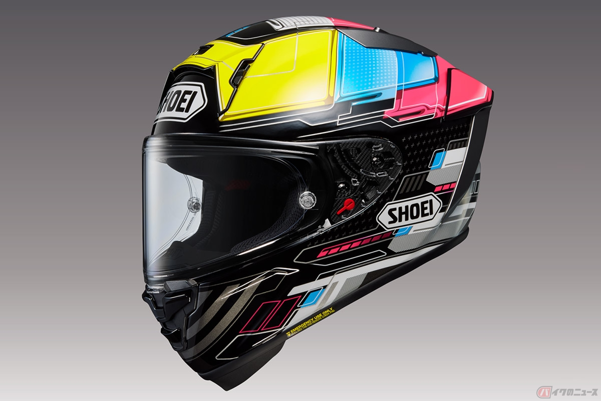 SHOEIの最高峰レーシングヘルメット「X-Fourteen」に追加されるNEWグラフィックモデル「PROXY（プロキシー）」TC-11(BLACK／WHITE)
