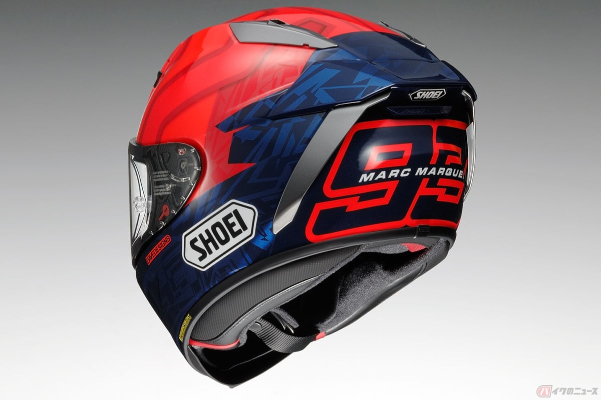 SHOEI「X-Fifteen」に追加されるNEWグラフィック「MARQUEZ 7(マルケス7)」