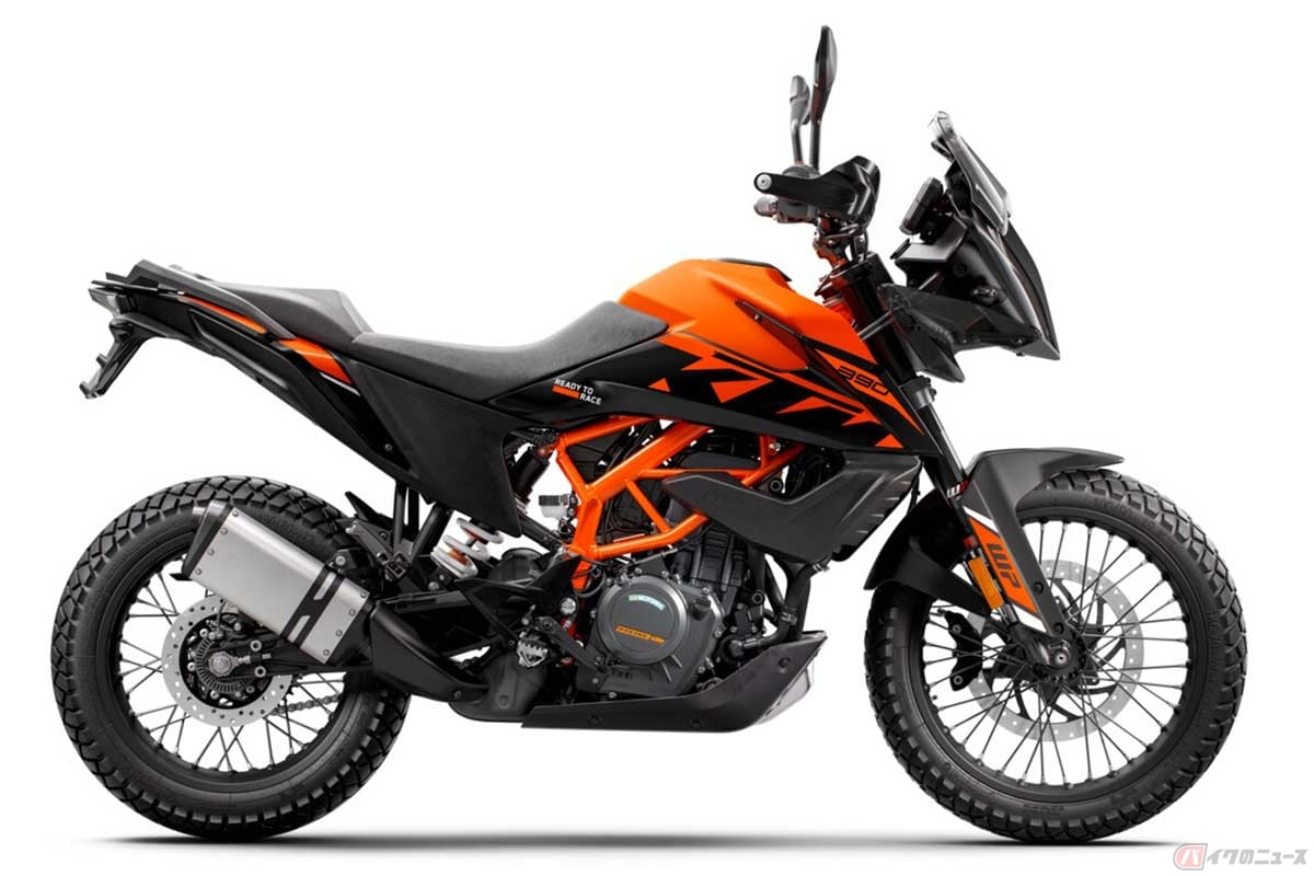 KTM「390 ADVENTURE SW」(2024年発売モデル)カラー:オレンジ×ブラック