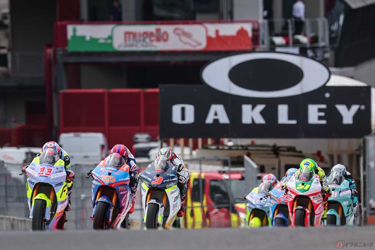MotoGP同様に、イタリア大会開催地のムジェロ・サーキットは最高速が記録されるサーキット。2023年は281.9km／hが記録された