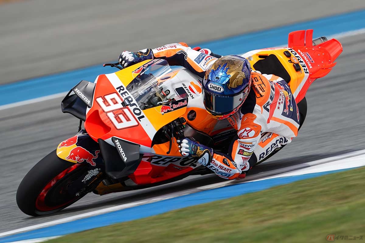 MotoGP2023年シーズン第17戦タイGPに参戦したマルク・マルケス選手(写真:ホンダ・レーシング)