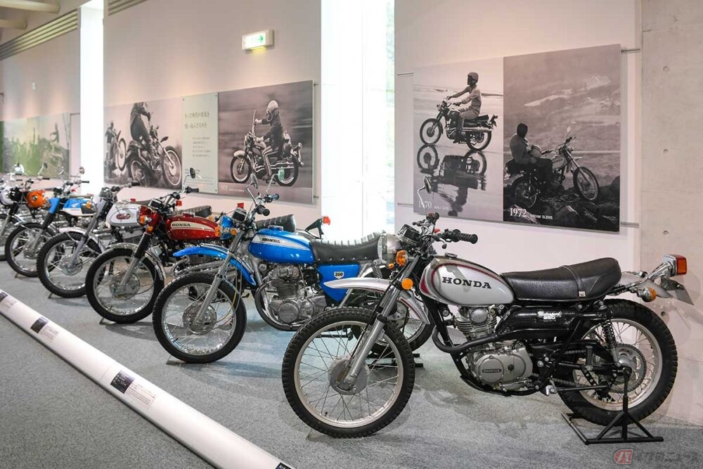 ホンダ初の本格オン／オフモデル「SL250S」はオフロードバイクブームの