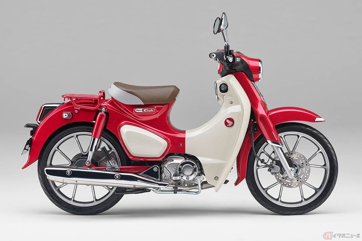 ホンダ「スーパーカブC125」2024年モデル(継続色のパールネビュラレッド)