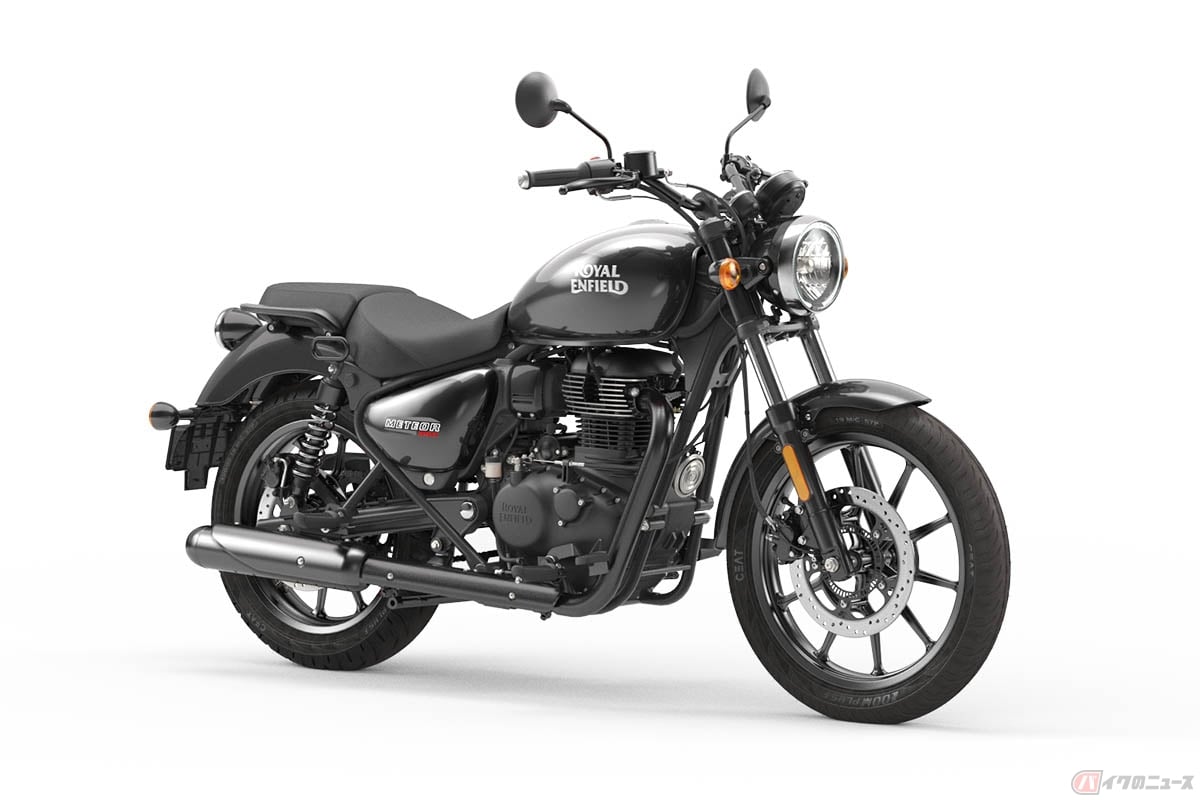 ロイヤルエンフィールド「メテオ350」のファイアボールシリーズの新色「ブラック」