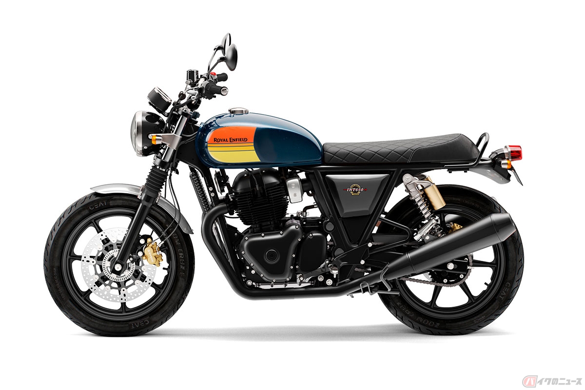 ロイヤルエンフィールド「INT650」（DARK／Barcelona Blue）