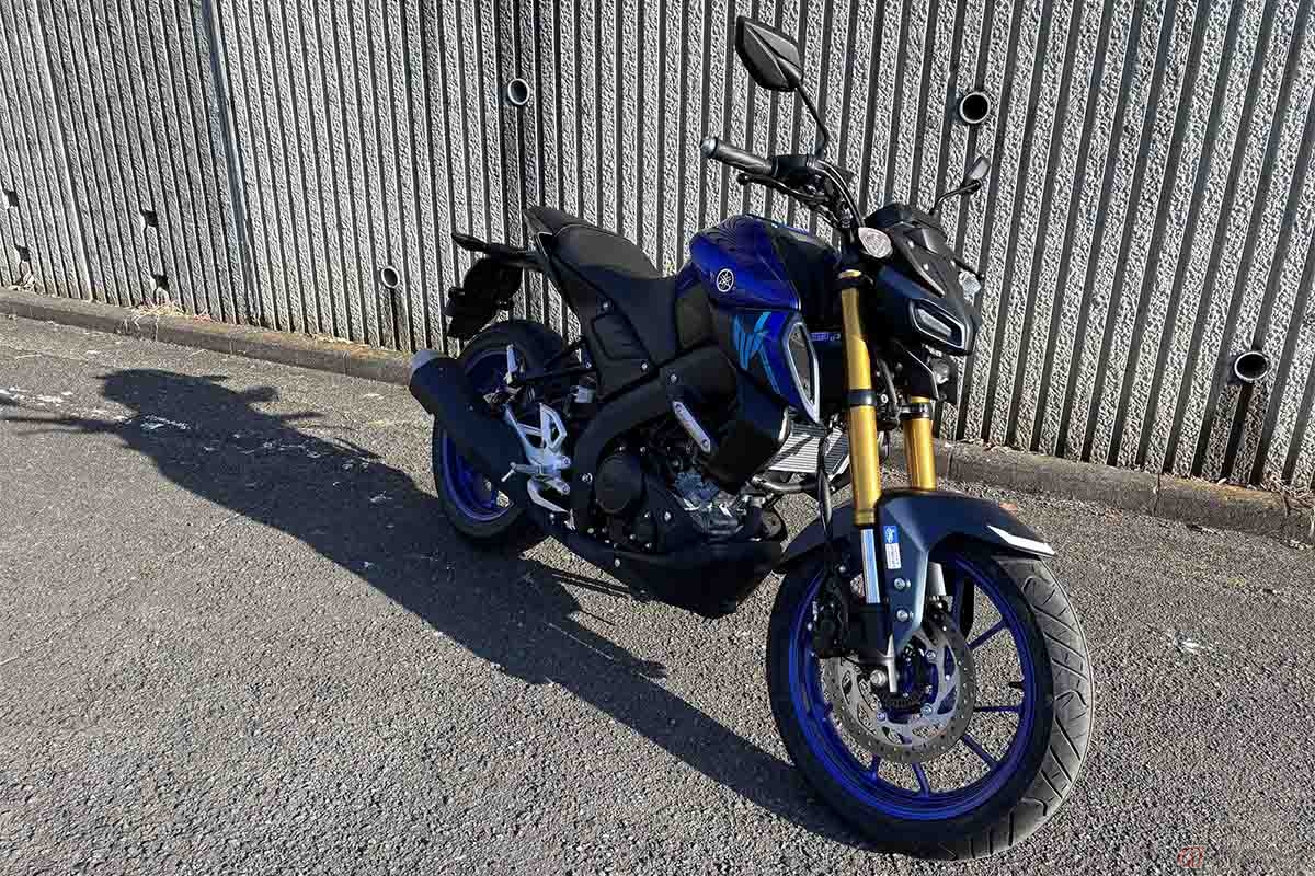 クリステル・チアリさんが試乗したヤマハ「MT-125」