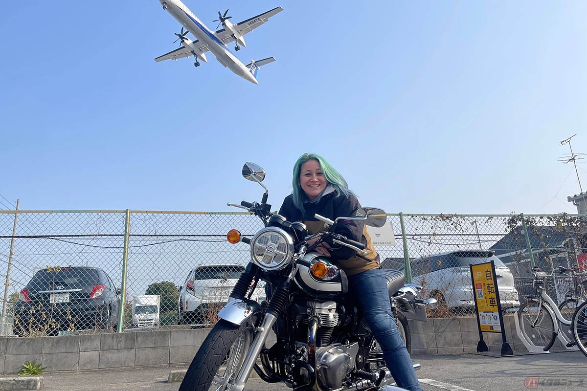 今回、タンデムで行ったのはクリステル・チアリさんとゆっき～ちゃんが大好きな飛行機の離着陸が見られる場所