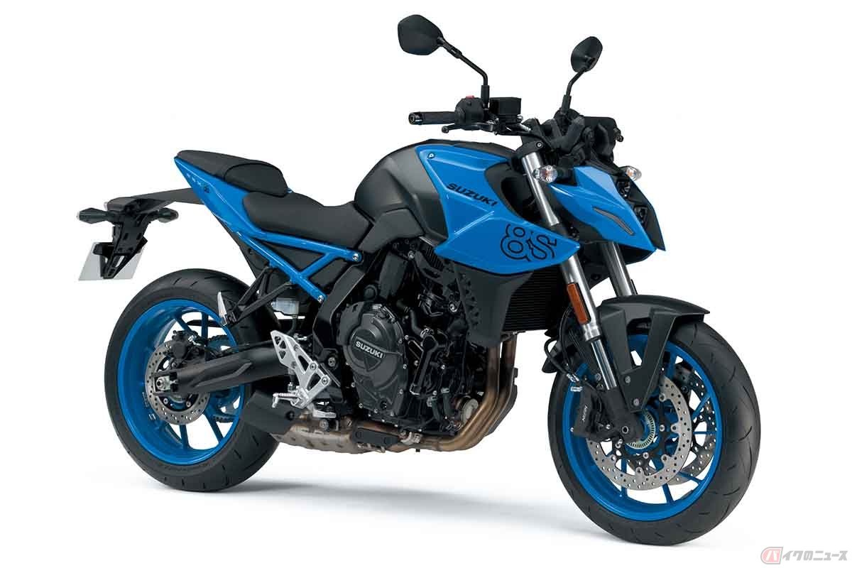 モーターサイクルショー2023に参考出品されるスズキ「GSX-8S」