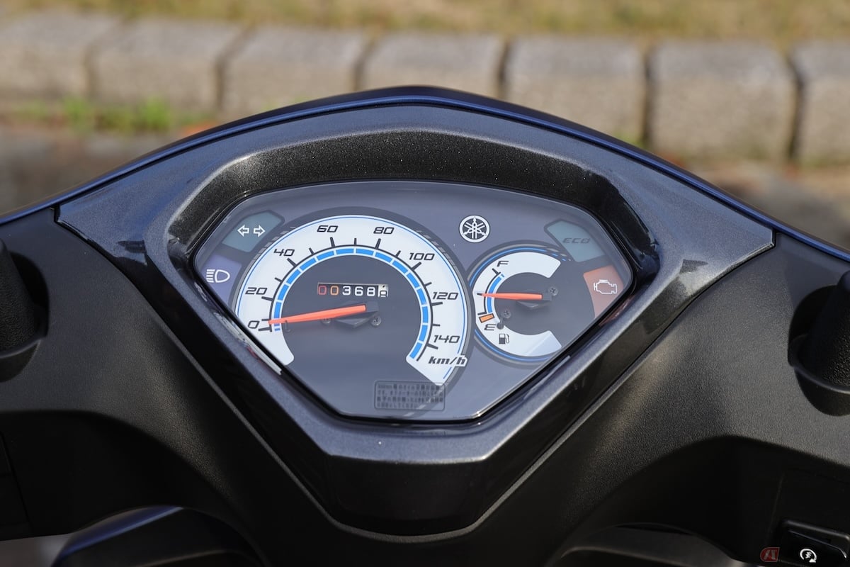 原付二種ですが、メーター表示の上限が120km/hや140km/hとなっているモデルがほとんど