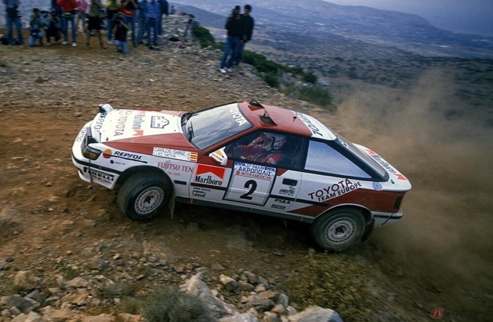 1990年 WRC第5戦 アクロポリス・ラリー／ST165型セリカ GT-FOUR グループAラリーカー（写真：TOYOTA GAZOO Racing）