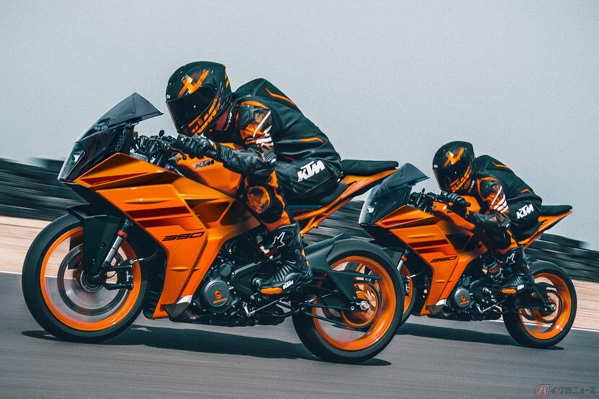 KTM「RC390」 直線基調の個性的外観を備えたスーパースポーツの2024年