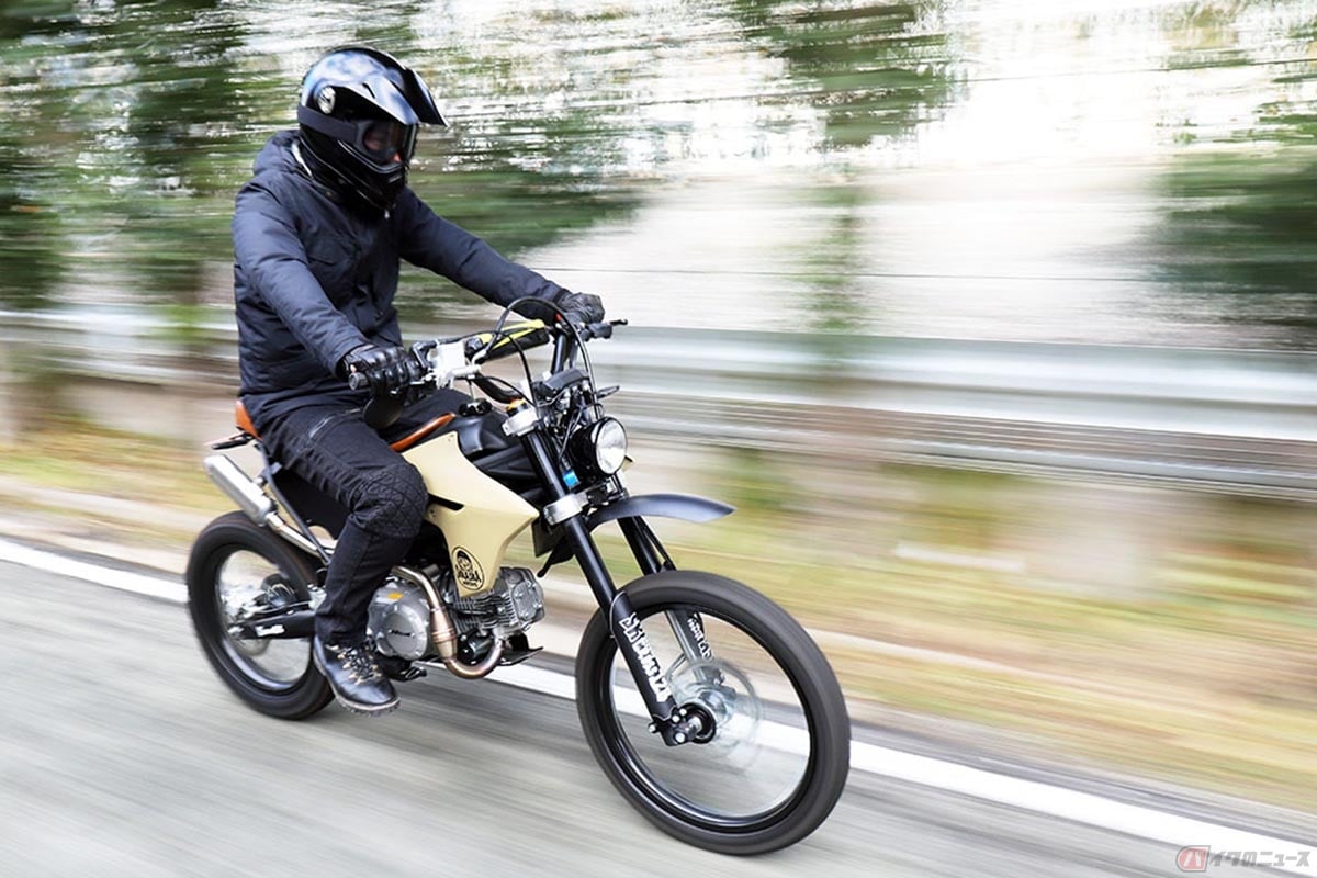 グッズが展開するコンプリートカスタム車両「SKKASKA motors」の第一弾モデル「SK STREET CROSS 125」