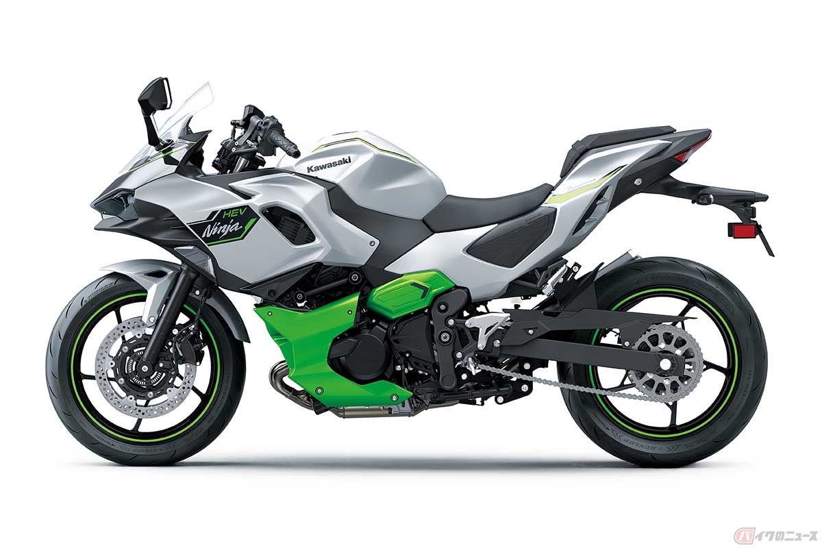世界初のストロングハイブリッド二輪車カワサキ「Ninja 7 Hybrid」