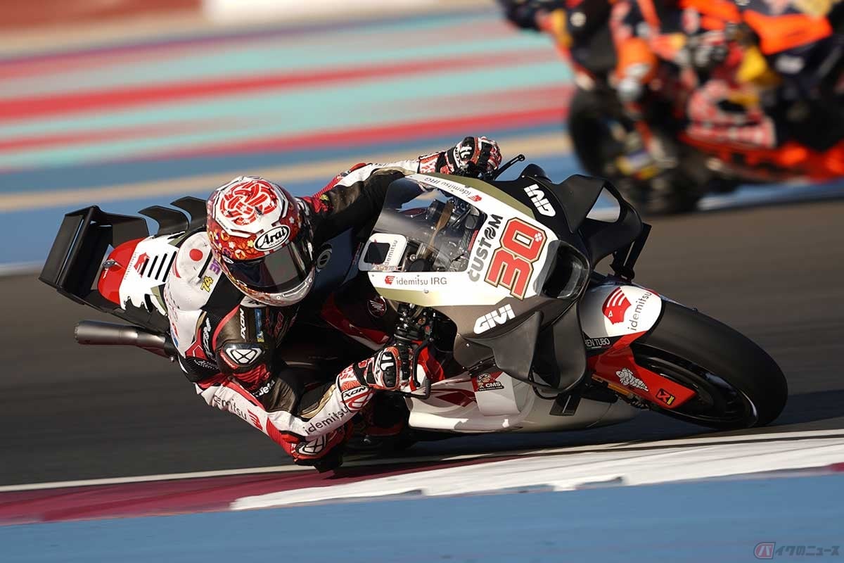MotoGPライダー、中上貴晶選手(ホンダ/#30)