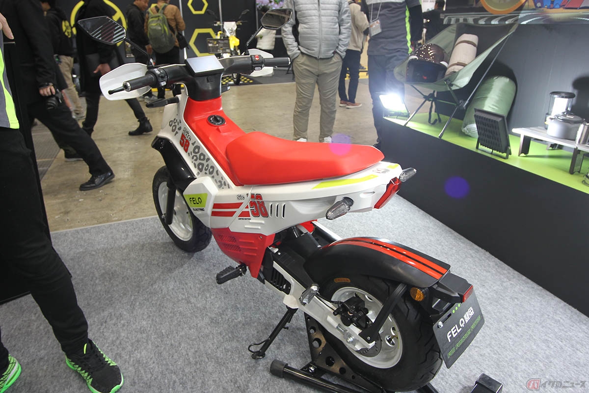 日本初公開された原付二種電動バイクFELO「FW-03 SIC58 Limited Edition」