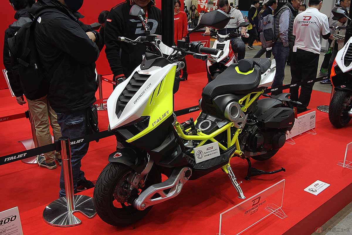 日本初公開されたイタルジェット「ドラッグスター300」