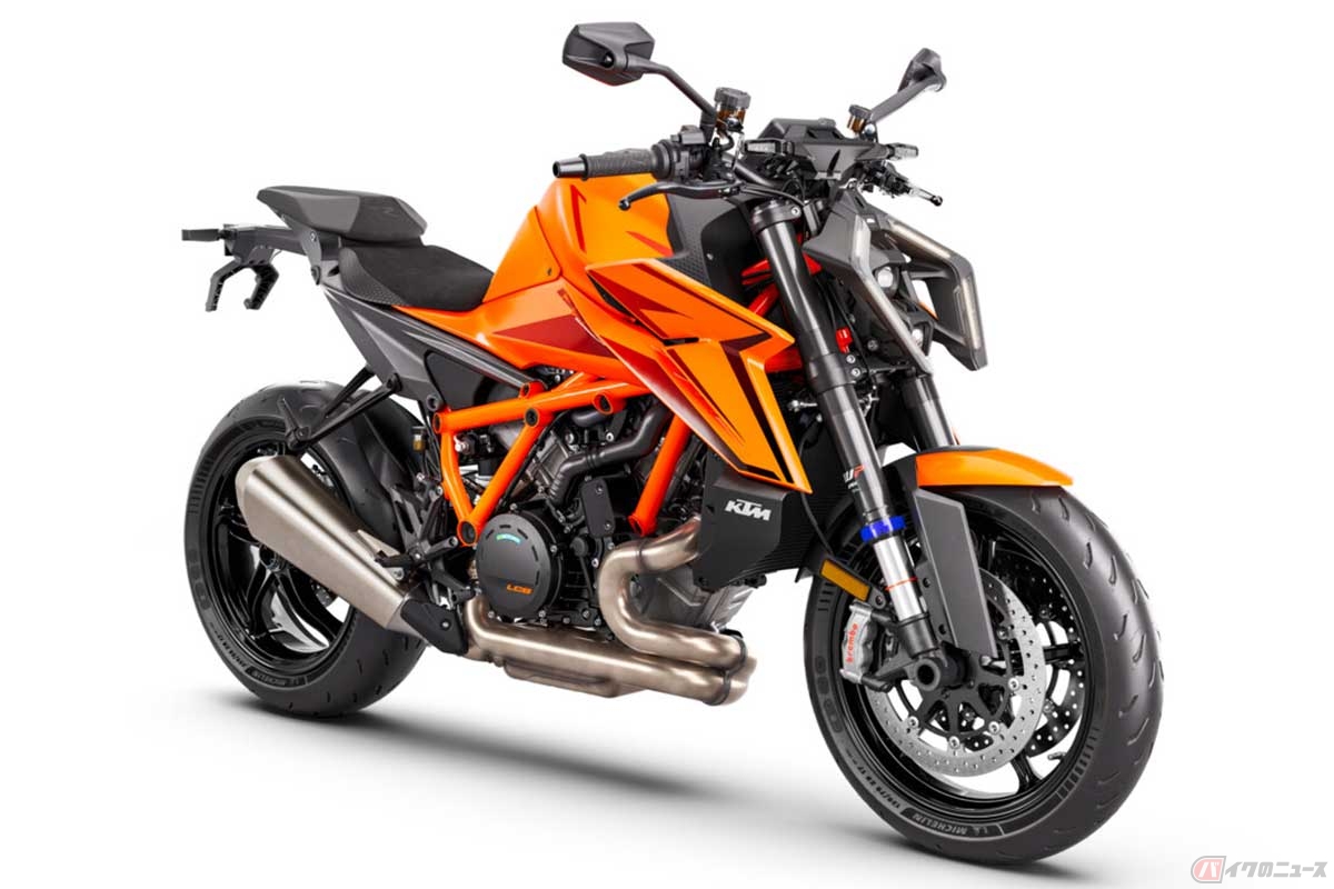 誕生30周年の節目に登場した「DUKE」シリーズの旗艦モデル「1390 SUPER DUKE R EVO」(2024年型)